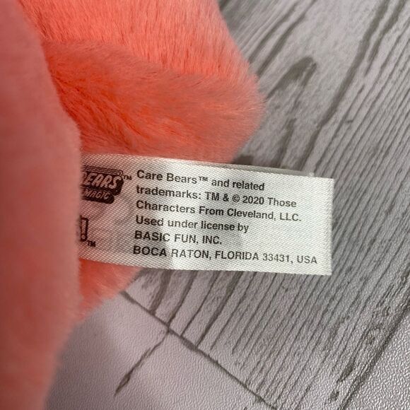 Care Bears 14" Plush -Love-A-Lot Bear Hearts On Belly Have Faces Soft Huggable - Picture 4 of 6